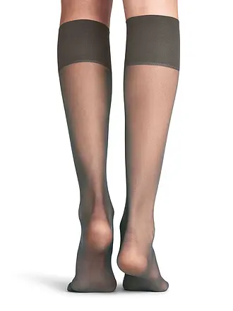 FALKE | Kneehighs PURE MATT 20 Den mushroom | braun